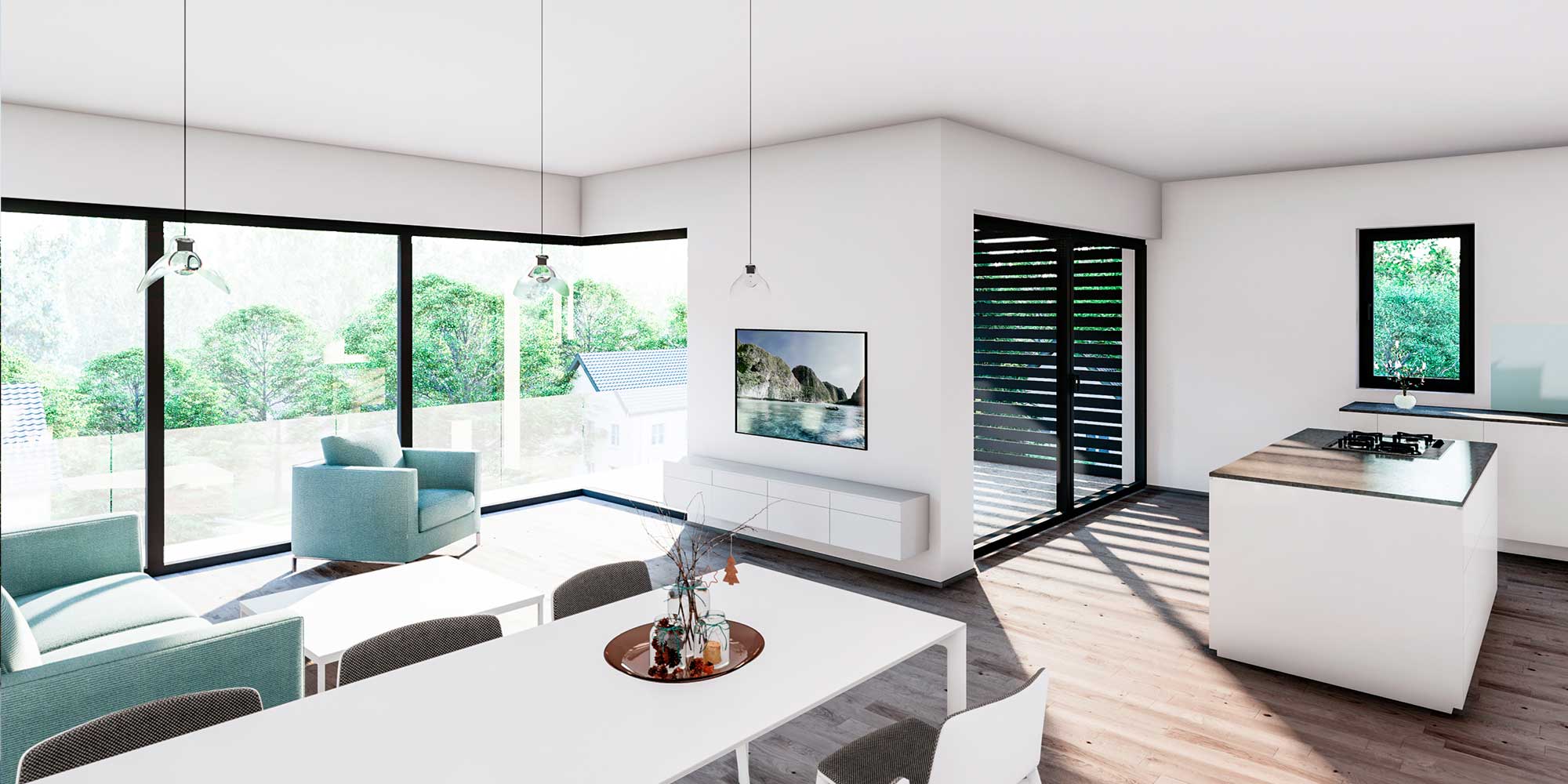 MFH Parkstraße: Wohnzimmer