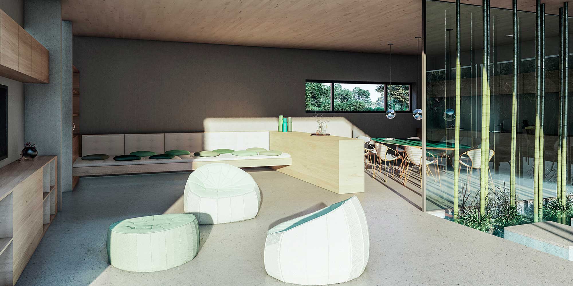 Poolhaus Westerwald: Loungeecke