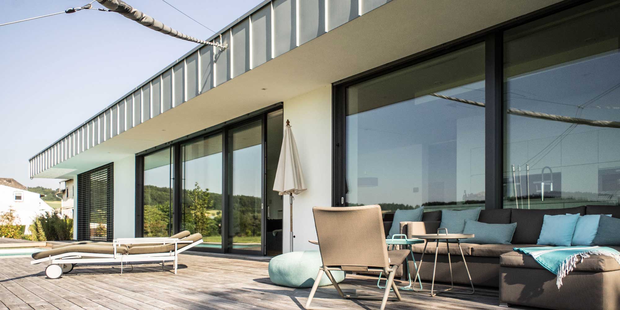 Villa Mengerskirchen: Terrasse