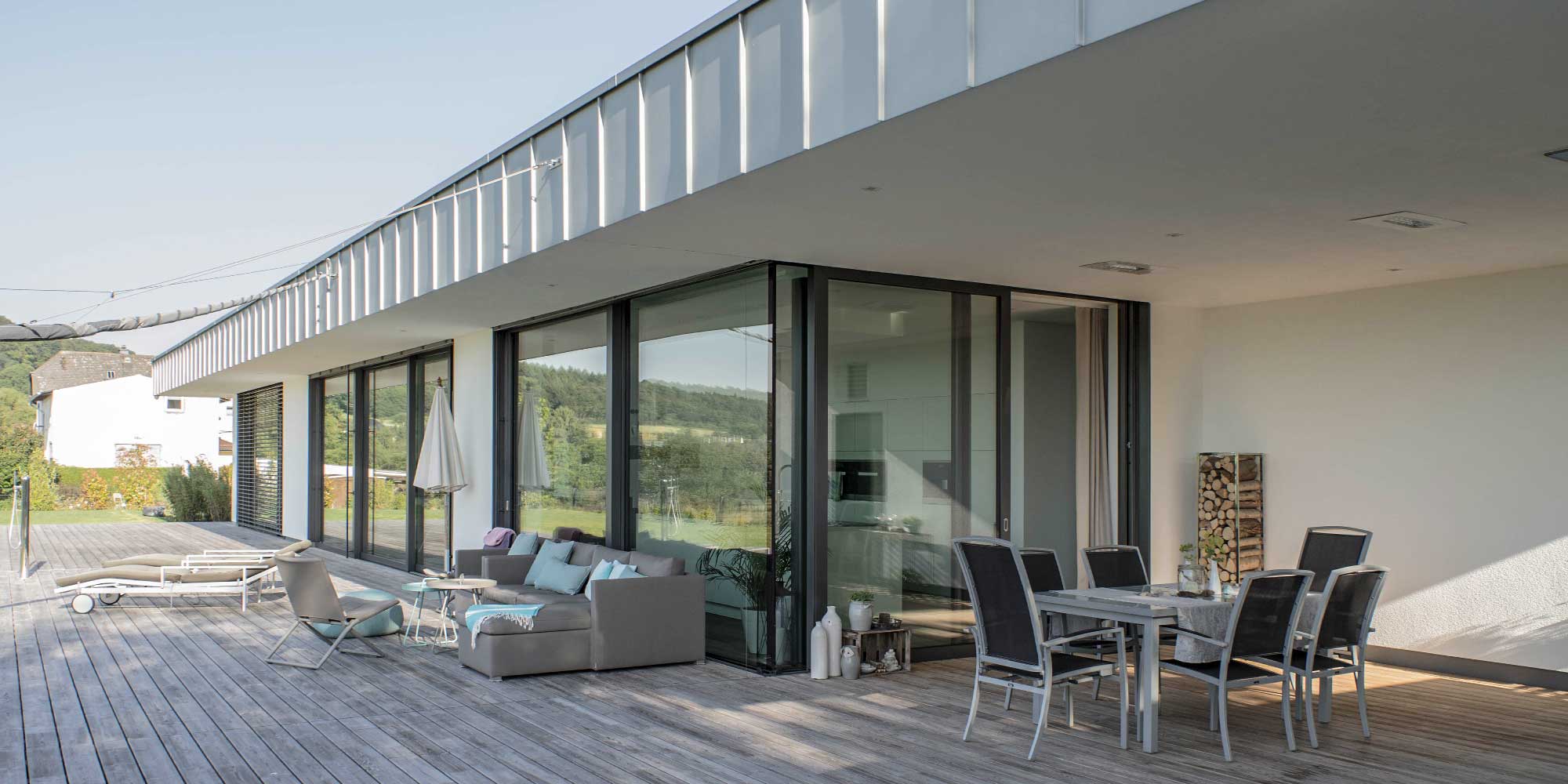 Villa Mengerskirchen: Terrasse